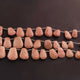 1 Strand Rhodocrosite Faceted Briolettes - Fancy Shape Briolettes 15mmx11mm- 24mmx17mm 9 Inches BR0046 - Tucson Beads
