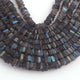 1 Long Strand Labradorite Heishi Smooth Briolettes -Square Shape Briolettes 5mm- 7mm -16 Inches BR03484 - Tucson Beads