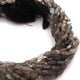 1 Long Strand Labradorite Faceted Briolettes - Oval Shape Briolettes -6mmx4mm- 11mmx5mm-12 Inches BR1692 - Tucson Beads