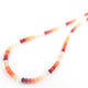 1 Long Strand Mexican Fire Opal Smooth Roundelles-  Semi Precious Plain Gemstone Rondelles Beads 4mm-6mm - 16.5 Inches - BR03254 - Tucson Beads