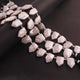 1 Strand White Silverite Faceted Briolettes - Pentagon Shape Gemstone - 10mmx8mm - 20mmx13mm- 8.5 Inches BR01137 - Tucson Beads