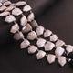 1 Strand White Silverite Faceted Briolettes - Pentagon Shape Gemstone - 10mmx8mm - 20mmx13mm- 8.5 Inches BR01137 - Tucson Beads