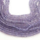 1 Long Strand Beautiful Tenzanite  Smooth  Rondelles - Semi Precious Plain Gemstone Rondelles- 3mm-4mm - 16 Inches - BR03238 - Tucson Beads
