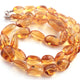 AAA Quality Citrine Tumble Shape Smooth Beads Necklace - Necklace With Lobster Lock -Single Wrap Necklace - Gemstone Necklace - 12mmx9mm - 21mmx14mm - 22 Inches-BR03231 - Tucson Beads