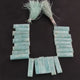 1 Strand Amazonite Faceted  Briolettes  -Rectangle Bar Shape Faceted Briolettes  26mmx7mm-31mmx7mm -7 Inches BR4211 - Tucson Beads