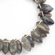 1 Strand  Labradorite Faceted Briolettes - Marquise Shape  Briolettes -18mmx10mm-21mmx10mm -9 Inches BR02120 - Tucson Beads