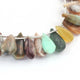 1 Strand Multi Stone Smooth Briolettes - Assorted  Shape Mix Stone Briolettes - 16mmx8mm-22mmx10mm - 9.5 Inches BR02161 - Tucson Beads