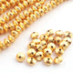 2 Strand Fine Quality Japanese Cap Beads 24K Gold Plated Over Copper - Japanese Cap Beads 8mm 8 Inche Strand GPC1603 - Tucson Beads