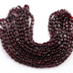 1 Long Strand Mozambique Garnet Smooth Briolettes - Oval Shape Briolettes - 7mmx5mm -8mmx6mm - 18 Inches BR03213 - Tucson Beads