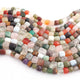 1 Strand Mix Stone Faceted Cube Briolettes - Box Shape Beads - 5mm-9mm - 8.5 Inches BR02612 - Tucson Beads