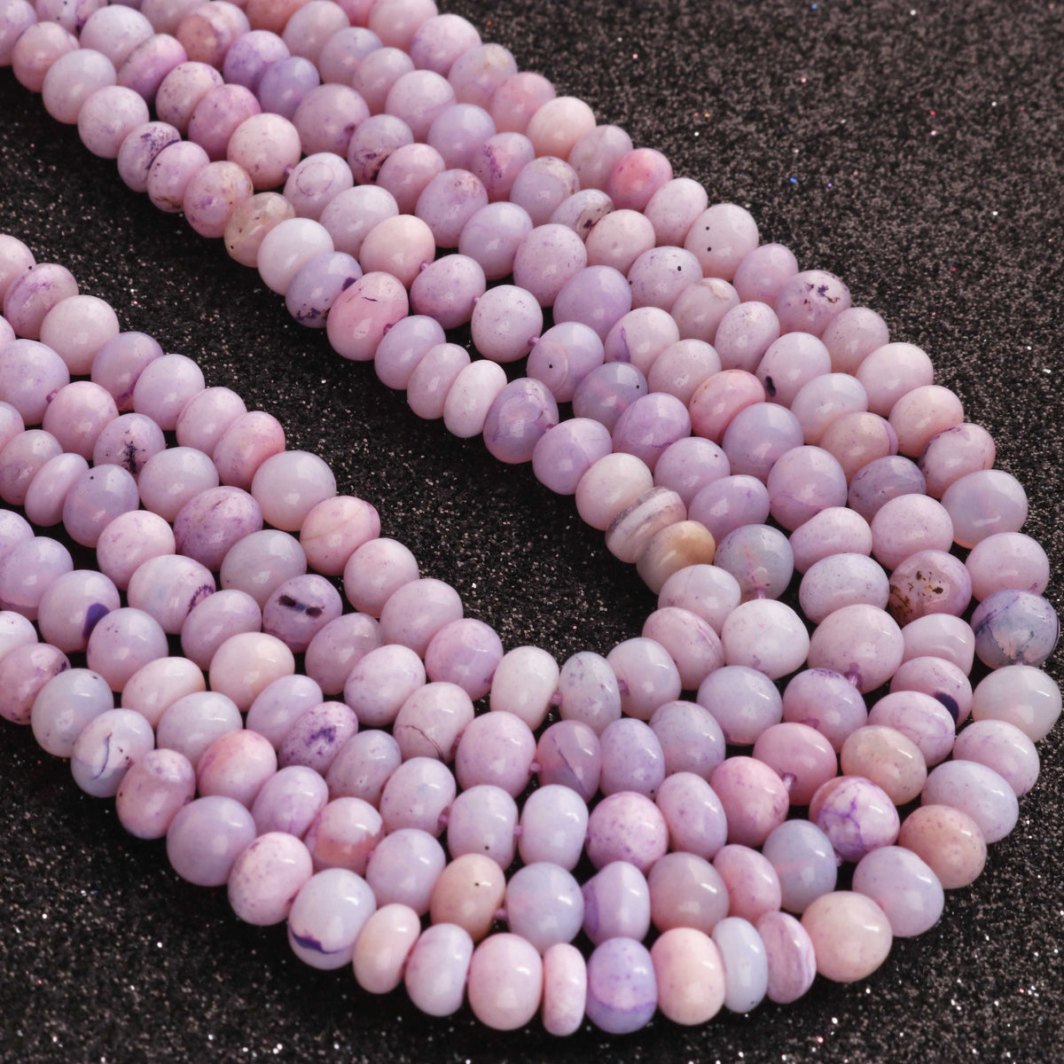 thumbnail image 2 of The Bead Chest Smooth Copper Rondelle Beads – 5mm Round With Large Hole – 16 Inch Strand 2 of 6