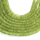 1 Strand Peridot Faceted Tyre Shape Beads 4mm-8mm Peridot Wheel cut Beads ,Heishi Tyre beads BR01103 - Tucson Beads