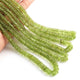 1 Strand Peridot Faceted Tyre Shape Beads 4mm-8mm Peridot Wheel cut Beads ,Heishi Tyre beads BR01103 - Tucson Beads