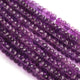 1 Strand Amethyst Faceted Rondelles -Semi Precious Gemstone Amethyst Roundelles Beads- 6mm-8mm -8 Inches BR03868 - Tucson Beads