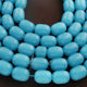 1 Strand Blue Chalcedony Smooth Drum Beads - Smooth Drum Beads 16mmx12mm 16 inches BR211 - Tucson Beads