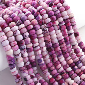 1  Strand  Purple Opal  Smooth Heishi Rondelles Beads - Wheel Shape Gemstone Spacer Beads - 6mm -  13.5 Inches BR03376 - Tucson Beads