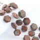 1   Strand  Unakite Faceted Briolettes - Hexagon Shape Briolettes - 13mm23mm - 9 Inches br03396 - Tucson Beads