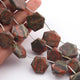 1   Strand  Unakite Faceted Briolettes - Hexagon Shape Briolettes - 13mm23mm - 9 Inches br03396 - Tucson Beads
