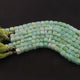 1 Strand Green Opal Smooth Cube Briolettes - Box Shape Gemstone Beads 6mm-8mm- 8 Inches BR03381 - Tucson Beads