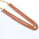 5 Strands Red & Yellow Zircon Faceted Rondelles Ready To Wear Necklace 3mm 13 Inch BR913 - Tucson Beads