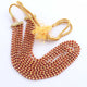 5 Strands Red & Yellow Zircon Faceted Rondelles Ready To Wear Necklace 3mm 13 Inch BR913 - Tucson Beads