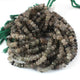 1 Strand Black Rutile Faceted Rondelles- Rondelles Beads -8mm - 14 Inches BR0595 - Tucson Beads