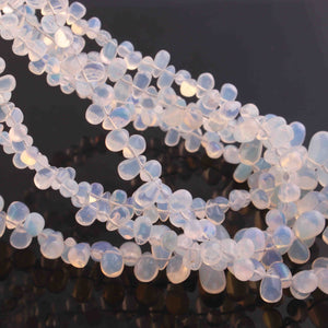 1 Strand Natural Ethiopian Opal Smooth Tear Drop Briolettes - Welo Opal Tear Drop Shape Beads 3mmx4mm-11mmx6mm - 16 Inch BR01302 - Tucson Beads