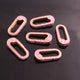 1 Pc Pink Color Designer Enamel Brass Carabiner - Bakelite Lock 26mmx11mm CB087 - Tucson Beads