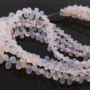 1 Strand Natural Ethiopian Opal Smooth Tear Drop Briolettes - Welo Opal Tear Drop Shape Beads 3mmx4mm-11mmx6mm - 16 Inch BR01303 - Tucson Beads