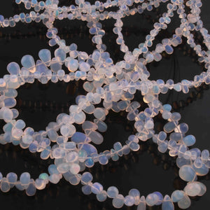 1 Strand Natural Ethiopian Opal Smooth Tear Drop Briolettes - Welo Opal Tear Drop Shape Beads 3mmx4mm-11mmx6mm - 16 Inch BR01303 - Tucson Beads