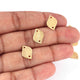50 Pcs Designer 24k Gold Plated Fancy Beads ,Copper Fancy Design Charm,Jewelry Making 14mmx10mm GPC075 - Tucson Beads