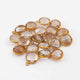 5 Pcs Mix Stone Faceted 925 Sterling Vermeil Round Shape Pendant , Mix Stone Colors Add- On Charm As Pendant 13mmx10mm SS0009 - Tucson Beads