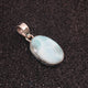 1 Pc Genuine and Rare Larimar Oval Pendant - 925 Sterling Silver - Gemstone Pendant  SJ089 - Tucson Beads