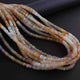 1 Full Strand Natural Ethiopian Welo Opal Smooth Rondelles Beads -Opal Rondelle -3mm-5mm -17 Inch BR01193 - Tucson Beads