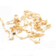 5 Feet Gold Plated Copper Chain - Cable Flower Link Chain - Copper Gold Curb Chain - Soldered Chain 7mm GPC1509 - Tucson Beads