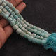 1 Strand Amazonite Faceted Briolettes -Box Shape Beads Briolettes 8mm - 8 Inches BR0475 - Tucson Beads