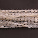 1 Long Strand White Moonstone Faceted Briolettes - Cushion Shape Briolettes 6mm-7mm -14 Inches BR02667 - Tucson Beads