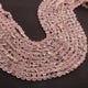 2 Strands Rose Quartz Faceted Briolettes- Coin Shape Beads 6mm 12 Inches BR920 - Tucson Beads