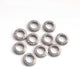 4 Pcs Natural Pave Diamond Spacer Bead 925 Sterling Silver - 8mm PDC066 - Tucson Beads