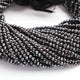 5 Strands Hematite Gemstone Balls, Semiprecious beads  Faceted Gemstone Jewelry -3mm-13 Inches  RB0343 - Tucson Beads
