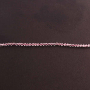 5 Strands Rose Quartz  Gemstone Balls, Semiprecious beads- Faceted Gemstone Jewelry 3mm- 13 Inches RB0030 - Tucson Beads