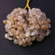 1 Strand Golden Rutile Faceted Briolettes -Heart Shape Briolettes -10mm-15mm -8 inch BR0758 - Tucson Beads