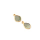 1 Pc Natural Green Slice Raw Diamond 925 Sterling Vermeil Pendant- Diamond Slice Connectors, Uncut Diamond,  -10mm BDU098 - Tucson Beads