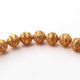 1 Strand 24k Gold Plated Designer Copper Casting Ball Shape Beads - 12mm - Jewelry - 8 Inches GPC616 - Tucson Beads