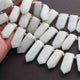 1  Long Strand Amazonite Faceted Briolettes  -Pentagon Shape Briolettes  - 21mmx8mm-17mmx7mm -9.5 Inches BR01520 - Tucson Beads