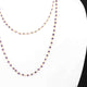 1 Necklace 24K Gold Plated Amethyst Gemstone Copper Link Chain , 3.5mm Rondelle Beads 36 Inches, GPC1284 - Tucson Beads