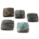 5 Pcs Amazing Labradorite Faceted Cabochon Spectrolite - Square Shape Multi Fire Loose Gemstone -34mmx32mm LGS114 - Tucson Beads
