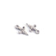 2 Pcs Pave Diamond Fleur De Lis 925 Sterling Silver Pendant - Diamond Pendant 12mmx7mm PDC905 - Tucson Beads