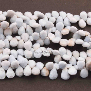 1  Strand  Bolder Opal Faceted Briolettes -Pear Drop Shape  Briolettes  12mmx8mm-10mmx8mm- 8 Inches BR4254 - Tucson Beads