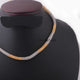 1 Pc Necklace 24k Gold & Silver Plated Mesh Chains- Silver  Plated Chains- 15 Inch OS040 - Tucson Beads